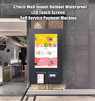Outdoor Restautant Hotel Self Service Kiosk For The Receipt