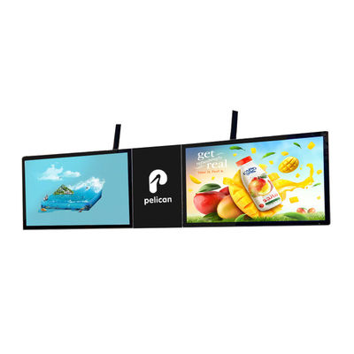 Wall Mount Horizontal Tempered Glass LCD Advertising Screen
