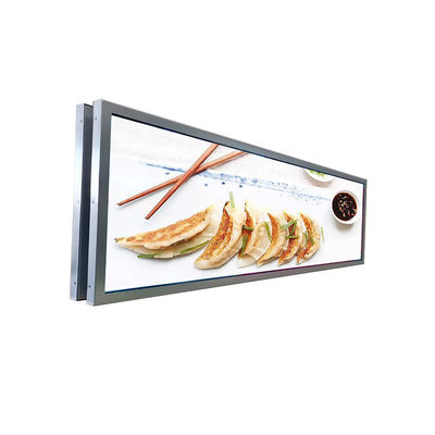 LCD Double Sides Ceiling Mounted Advertising Window Display Android7.1