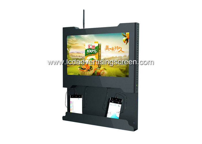 Genevision LCD Advertising Screen Ad Player With Cell Phone Charging Station