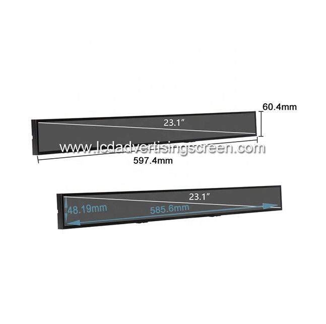 42 Inch Stretched Display Long LCD Panel Bar Panel For Supermarket