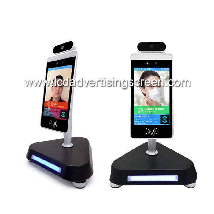 Android OS Face Recognition And Infrared Thermometer Human Body Temperature Scanner Attendance Terminal Access Control