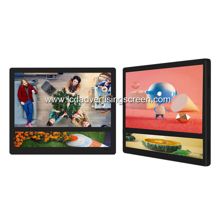 Double Screen Wall Mounted Advertising LCD  Display For Elevator