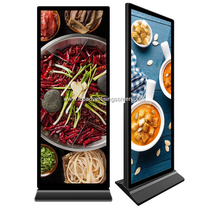 350cd/m2 Full display Standing led stretch  Advertising Machine 43 Inches