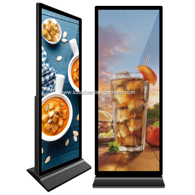 350cd/m2 Full display Standing led stretch  Advertising Machine 43 Inches