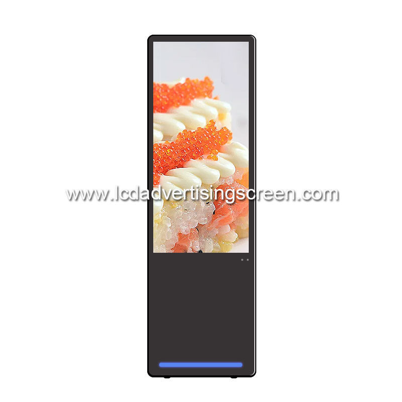 Movable 43 Inch LCD Advertising Video Player With Casters