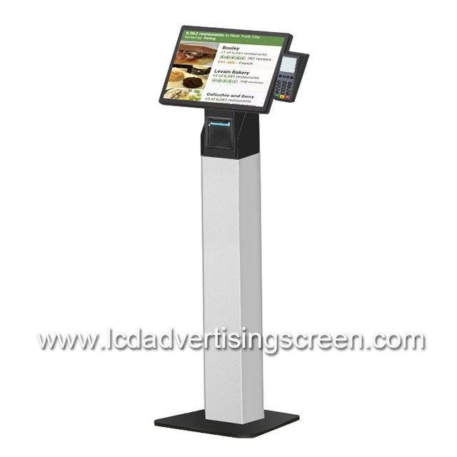 21.5 Inch Floor Standing Self Ordering Kiosk With NFC Reader