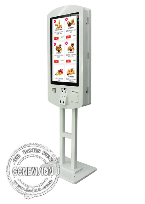 Double Side 32 Inch Touch Screen Ordering Kiosk Self Service For Restaurant