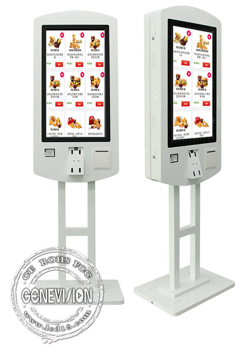Double Side 32 Inch Touch Screen Ordering Kiosk Self Service For Restaurant