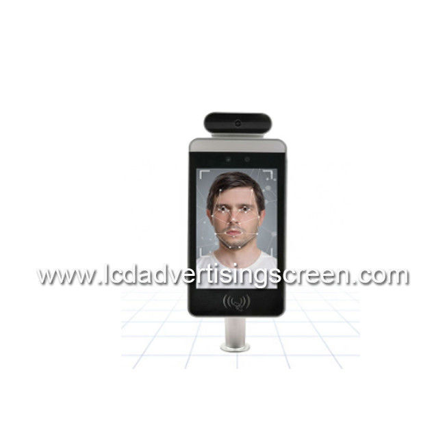 8 Inch Face Recognition human body Temperature Measurement Detector With Floor Stand Base with door access system