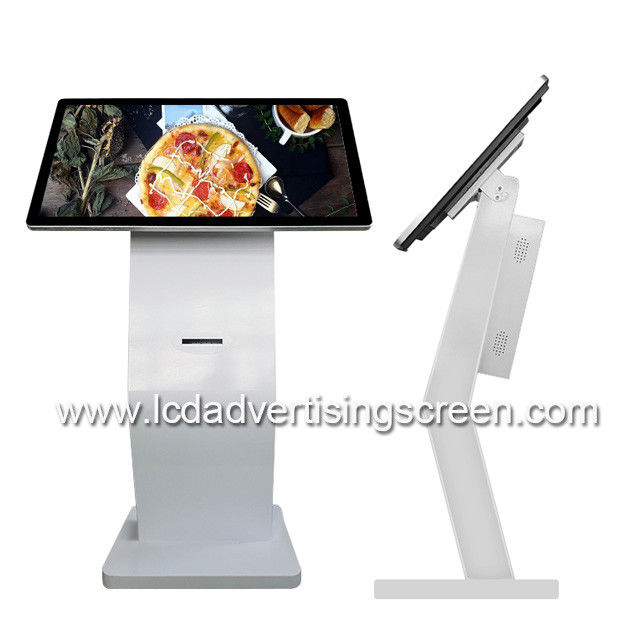 21.5 Inch Interactive Capacitive Touch All In One Kiosk With Printer